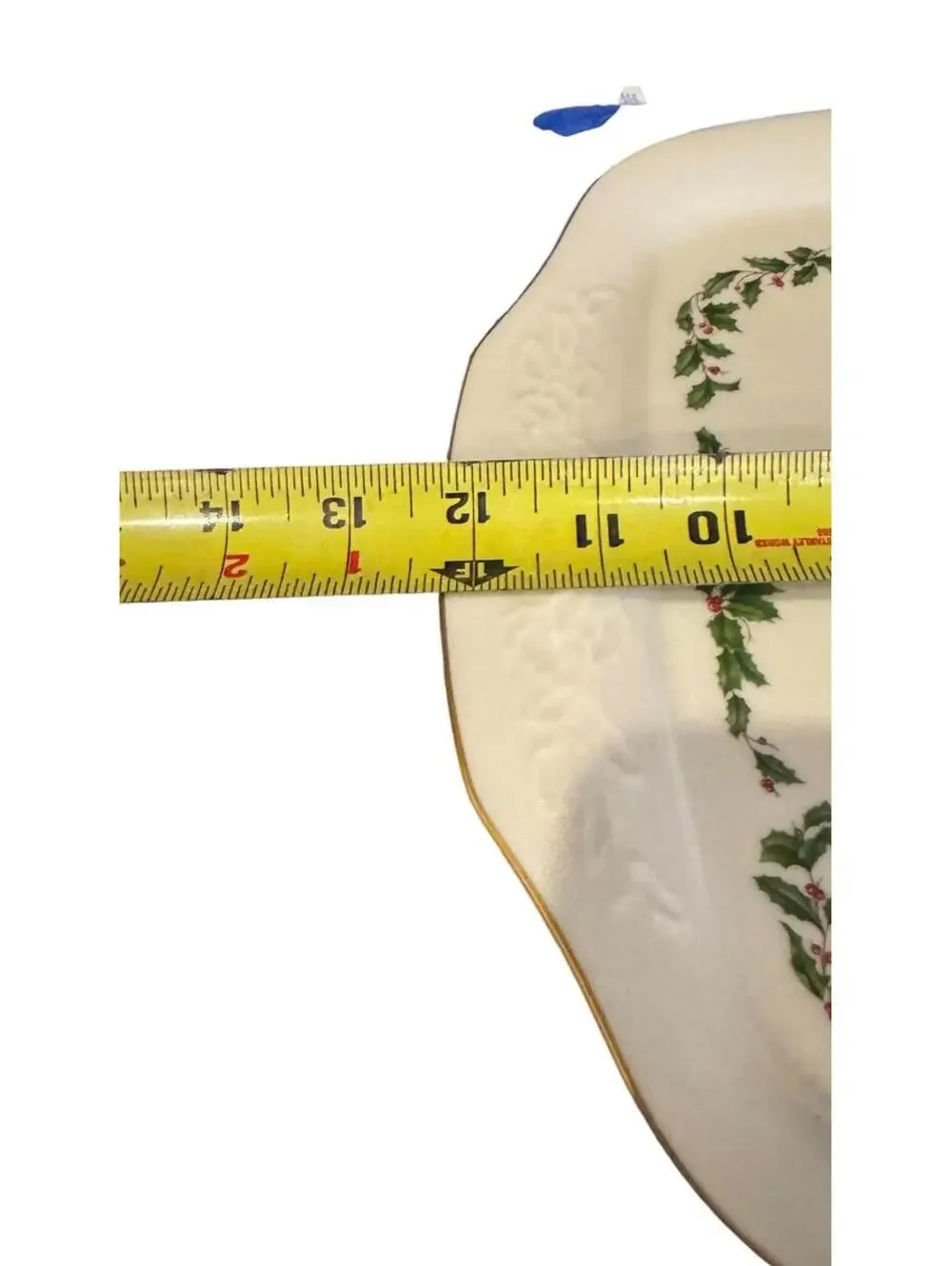 Vintage Lenox Holiday Holly and Berry Serving Platter Cake Plate
